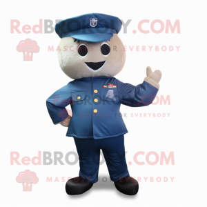 Navy Air Force Soldier mascot costume character dressed with a Leggings and Bow ties