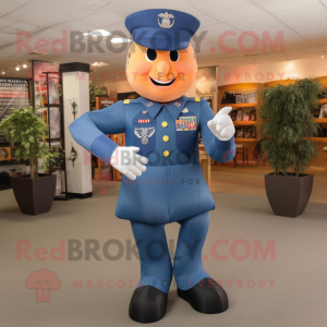 Navy Air Force Soldier mascot costume character dressed with a Leggings and Bow ties