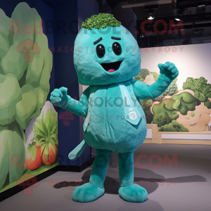 Teal Broccoli mascotte...