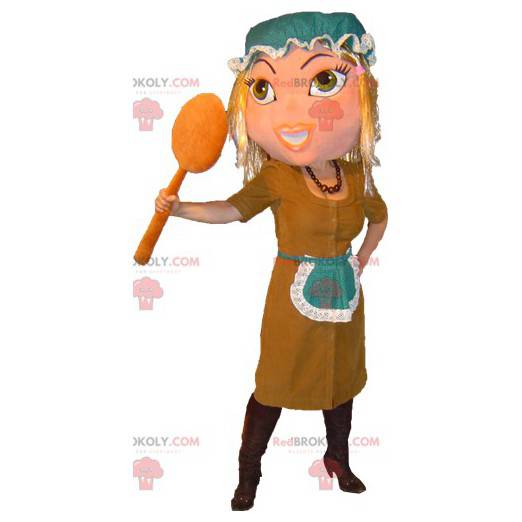 Mascotte de femme de ménage de soubrette de Cendrillon -