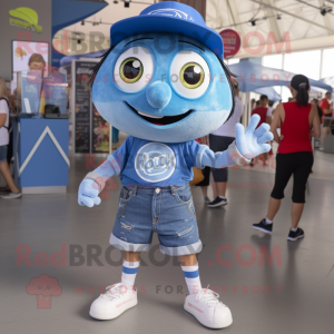 Blue Gyro mascotte kostuum...
