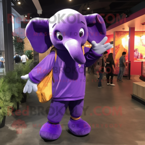 Purple Elephant maskot...