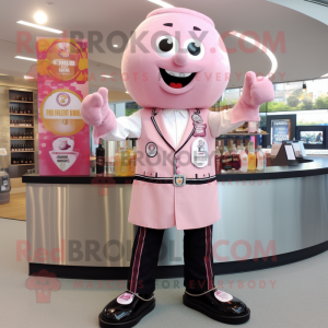 Pink champagne maskot...