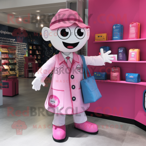 Pink Doctor maskot kostume...