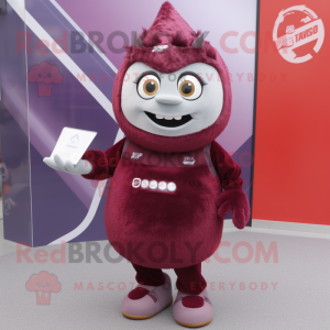 Maroon Ice mascotte kostuum...