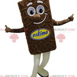 Giant and smiling chocolate ice cream mascot - Redbrokoly.com