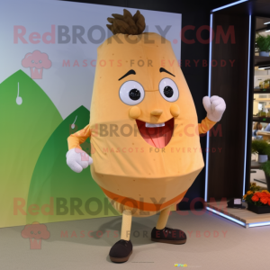 Beige Mango maskot drakt...