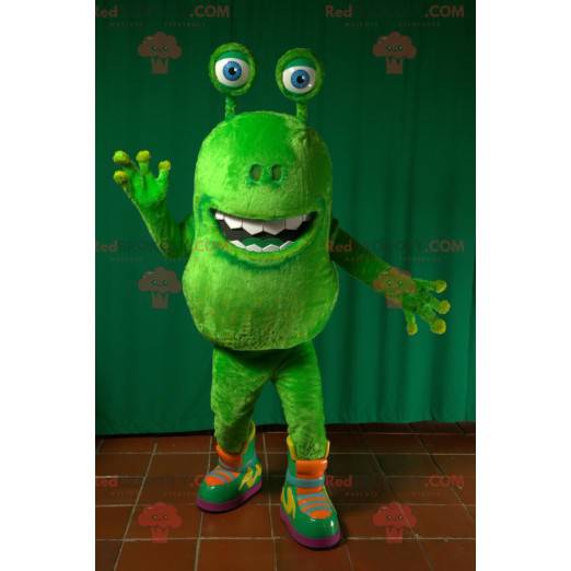 Groene alien mascotte groen wezen - Redbrokoly.com