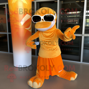 Oranje Python mascotte...