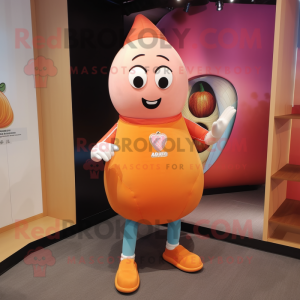 Peach Squash maskot kostym...