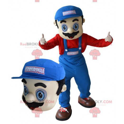 Mascote do encanador da garagem. Mascote mario - Redbrokoly.com