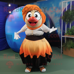 Tan Clown Fish maskot...