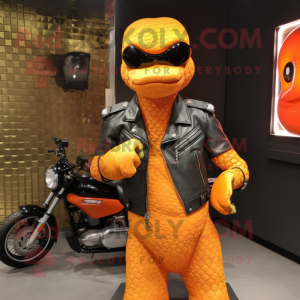 Orange Anaconda maskot...