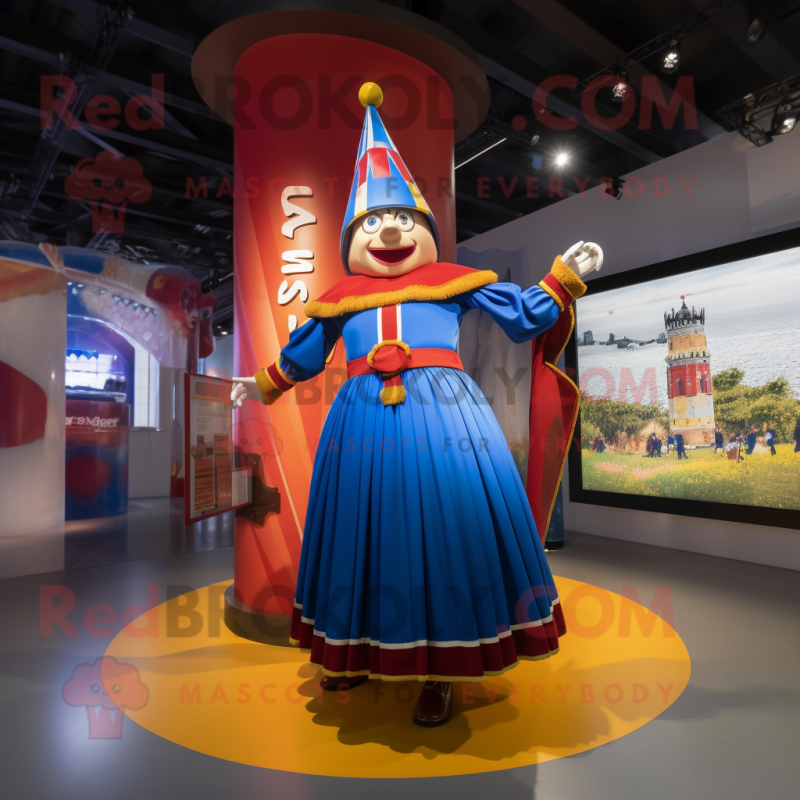 nan Swiss Guard mascot costume character dressed with a Maxi Skirt and Rings