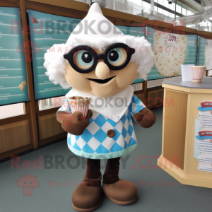 postać w kostiumie maskotki...