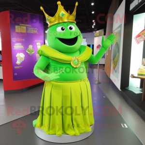 Lime Green King mascotte...