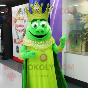 Lime Green King mascotte...