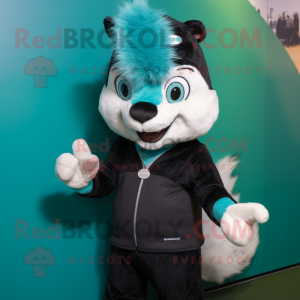 Turquoise Skunk mascotte...