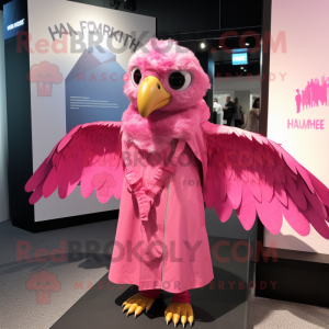 Pink Hawk mascotte kostuum...