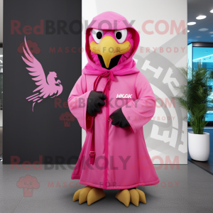 Pink Hawk Maskottchen...