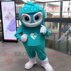 Teal Arrow Of Love maskot...