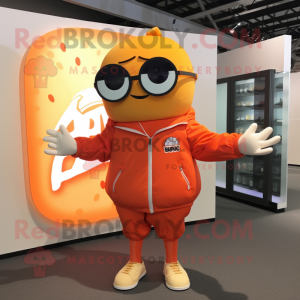 Orange hindbær maskot...