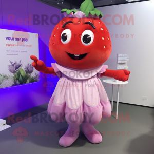 Lavendel Aardbei mascotte...