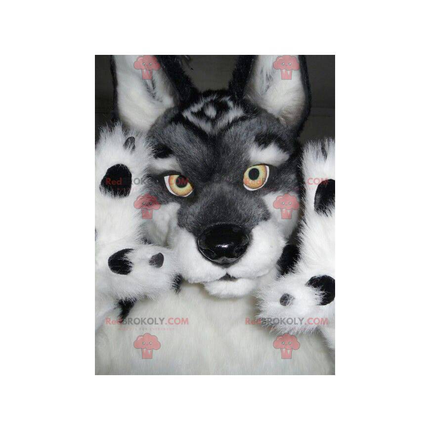 All hairy wolf dog mascot - Redbrokoly.com