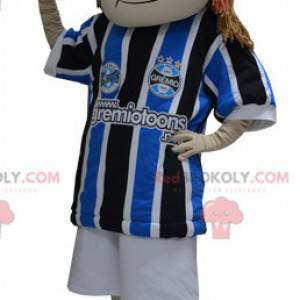 Mascotte de fillette habillée en tenue de sport - Redbrokoly.com