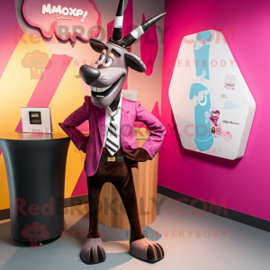 Magenta Okapi mascotte...