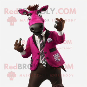 Magenta Okapi maskot...