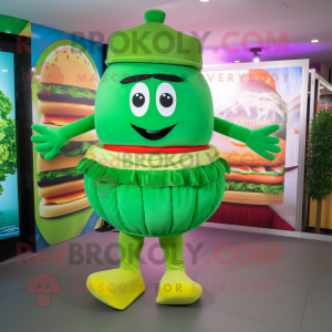 Green Burgers mascotte...