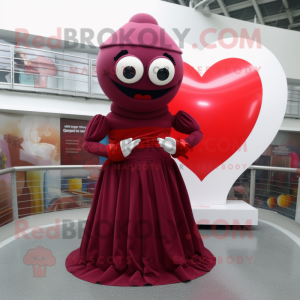 Postava maskota Maroon Love...