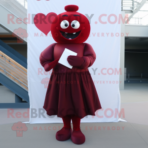 Postava maskota Maroon Love...