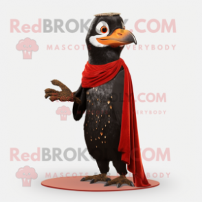 Rust Woodpecker mascot costume character dressed with a Tuxedo and Shawls