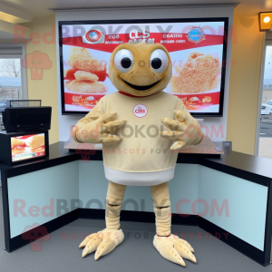 Beige Crab Cakes mascotte...