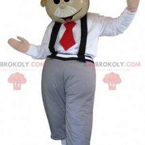 English mascot with a bow tie and suspenders - Redbrokoly.com