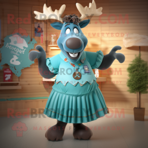 Postava maskota Teal Moose...