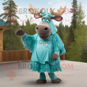 Postava maskota Teal Moose...