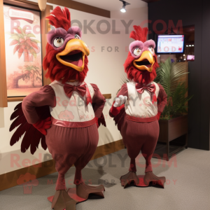 Maroon Roosters mascotte...