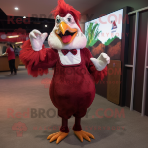 Maroon Roosters maskot...