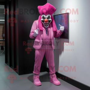 Pink Evil Clown mascotte...