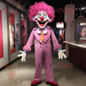 Pink Evil Clown mascotte...