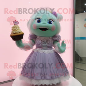  Cupcake maskot drakt figur...