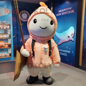 Peach Narwhal mascotte...