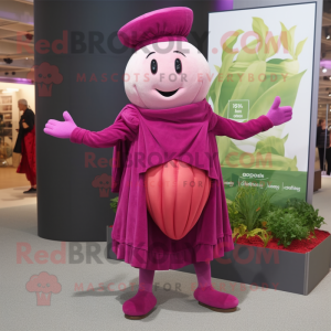 Magenta raap mascotte...