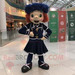 Navy Irish Dancer maskot...