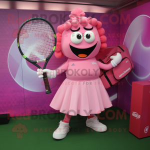 Pink tennisketcher maskot...