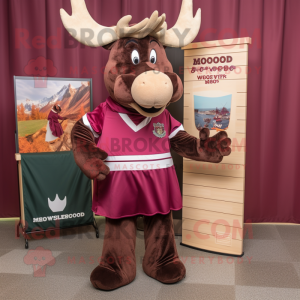 Maroon Moose mascotte...