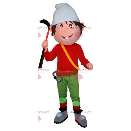 Alpinist dwarf elf mascot - Redbrokoly.com